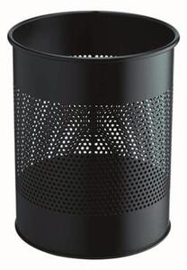 Papírkosár, fém, 15 liter, DURABLE, fekete