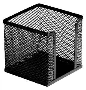 Fémhálós kockatömbtartó 10x10x8cm, Bluering® fekete