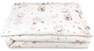 Baby Shop ágynemű huzat 100*135 cm - Balerina maci púder rózsaszín