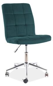 KEDE Q-020 VELVET gyerek szék, 45x87-97x40, bluvel 78, zöld
