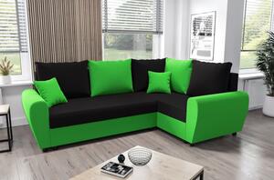 FLORIANA PLUS elegáns ülőgarnitúra - fekete / zöld