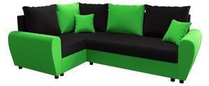 FLORIANA PLUS elegáns ülőgarnitúra - fekete / zöld