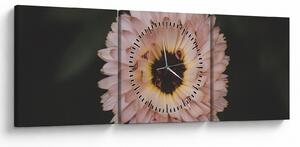 Narancsságra virág képe (órával) (90x30 cm)