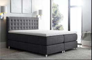 LUCA boxspring ágy 200x200 - antracit + INGYENES topper