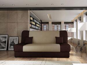 IRINA kinyitható kanapé tárolóval - barna / bézs
