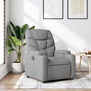 Világosszürke szövet relaxfotel