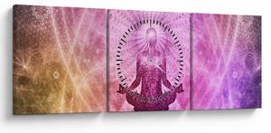 Meditáció képe (órával) (90x30 cm)