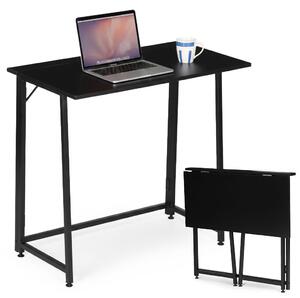 Összecsukható íróasztal 80x45 cm laptop asztal fekete