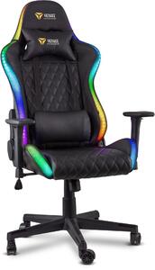 Yenkee YGC 300RGB Stardust Gamer szék RGB világítással - fekete