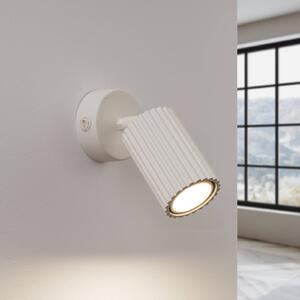SOLLUX LIGHTING Fali spotlámpa carbon, bézs, vetület 16 cm, kapcsoló, alumínium, Krém / borostyánsárga, Nappali / Étkező, Alumínium, Modern