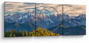 Kép - hegyi panoráma (órával) (90x30 cm)