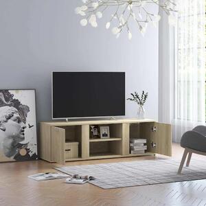 Sonoma tölgy színű szerelt fa TV-szekrény 120 x 34 x 37 cm