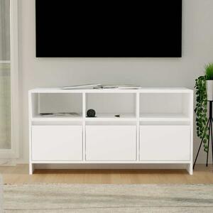 Fehér szerelt fa TV-szekrény 102 x 37,5 x 52,5 cm