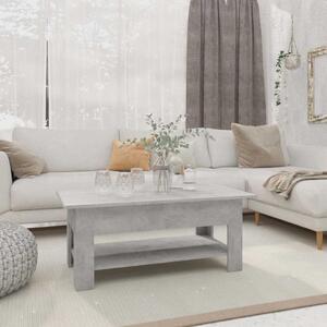 Betonszürke szerelt fa dohányzóasztal 102 x 55 x 42 cm