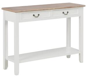 Fehér fa tálalóasztal 110 x 35 x 80 cm