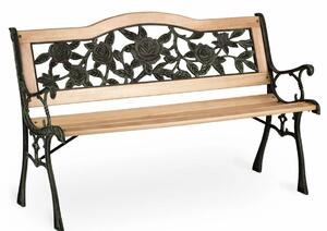 Sofotel Gardi Rose kerti Pad háttámlával 123,5x74x48cm - Natúr, Fekete