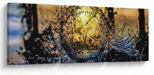 A víz képe (órával) (90x30 cm)