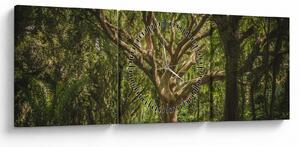 Fa képe (órával) (90x30 cm)
