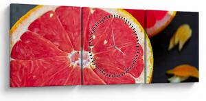 Szeletelt grapefruit képe (órával) (90x30 cm)