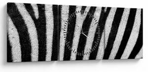 Kép egy zebra bőrről (órával) (90x30 cm)