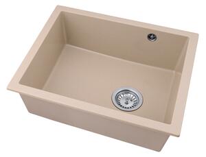 Gamma Decor 5040, 1 rekeszes gránit mosogató 560x460x180 mm, bézs, GMA-ZLE000083