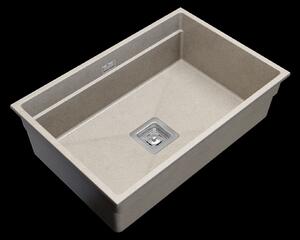 Gamma Decor 7050, 1 rekeszes gránit mosogató 700x470x220 mm, bézs, GMA-ZLE000104