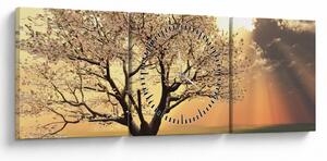 Fa képe a réten (órával) (90x30 cm)