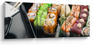 Kép - Sushi (órával) (90x30 cm)
