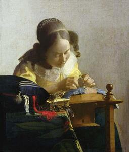 Reprodukció The Lacemaker, 1669-70, Jan (1632-75) Vermeer