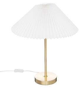 Asztali lámpa, arany, fehér búrával - KLIOSH
