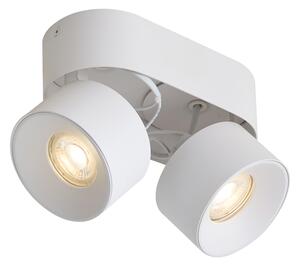 Modern mennyezeti spotlámpa fehér GU10 50mm 2-fényforrású dönthető - Echo