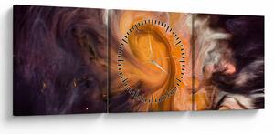 Absztrakt kép - univerzum (órával) (90x30 cm)