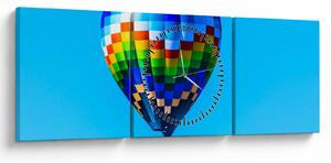 Kép - Hőlégballon (órával) (90x30 cm)