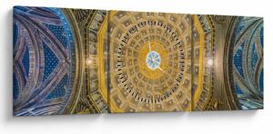 A Siena templom mennyezetének képe (órával) (90x30 cm)