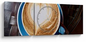 Kép - Latte Art (órával) (90x30 cm)