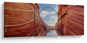 Kép - Vermilion Cliffs Arizona (órával) (90x30 cm)