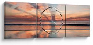 Nap sugarak képe Dayton Beach felett (órával) (90x30 cm)