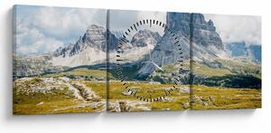 Kép - Olasz Dolomitok (órával) (90x30 cm)