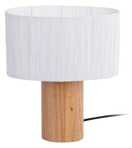 Fehér-natúr színű asztali lámpa papír zsinór búrával (magasság 30,5 cm) Sheer Oval – Leitmotiv