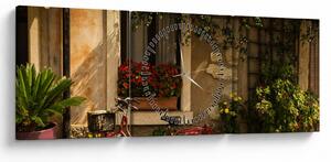 Kép - Festői Olaszország (órával) (90x30 cm)