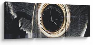Kép - Világos show az esőben (órával) (90x30 cm)