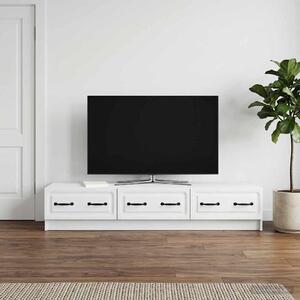 TV szekrény fiókkal Fehér 147 x 34,5 x 27 cm Szerelt Fa