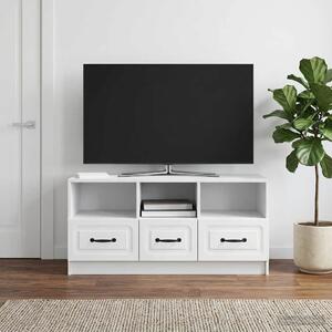 TV szekrény fiókkal Fehér 102 x 34,5 x 47 cm Szerelt Fa