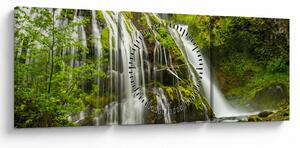 Kép - Vízesés, Wind River Valley (órával) (90x30 cm)