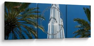 Kép - Burj Khalifa (órával) (90x30 cm)