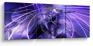 A technikai absztrakció képe (órával) (90x30 cm)