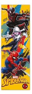 Plakát Spider-Man - 3 Spideys, (53 x 158 cm)