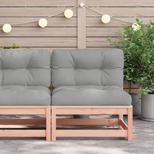 VidaXL tömör duglászfenyő karfa nélküli kerti kanapé párnákkal