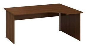 Alfa Office Alfa 100 ergo irodai asztal, 180 x 120 x 73,5 cm, jobbos kivitel, dió mintázat%