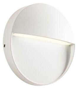 LED kültéri falilámpa, LANDER, kerek, 11 cm, fehér